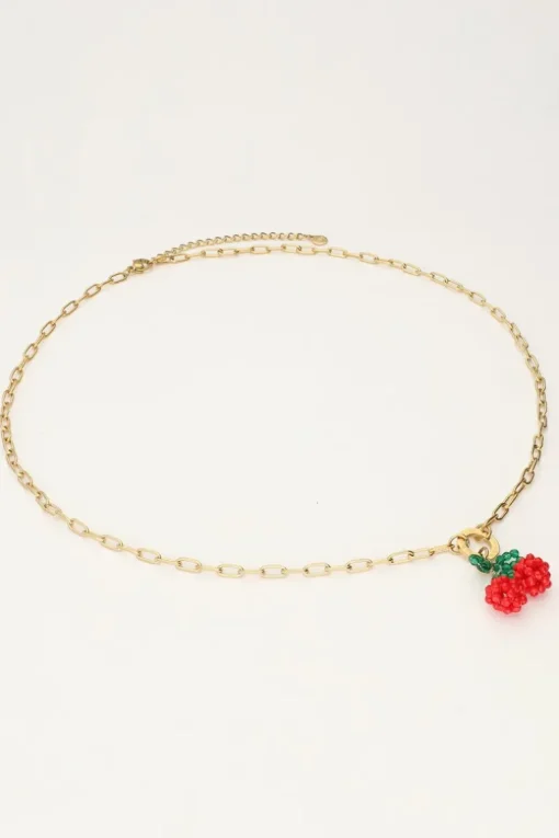 Ketting Met Rode Kralen Cherry