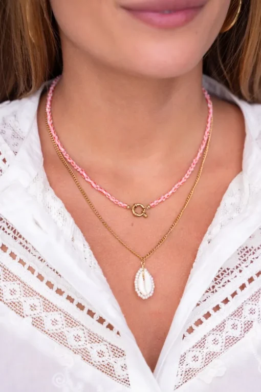 Ketting Met Schelp En Parels