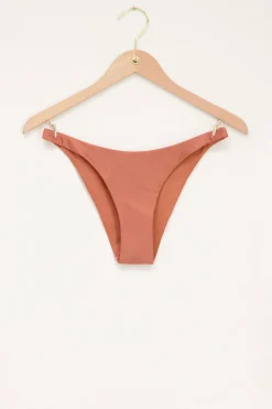 Koperkleurig Glimmend Bikini Broekje V-shape