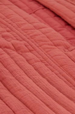 Koraal-roze Gilet Met Strikje