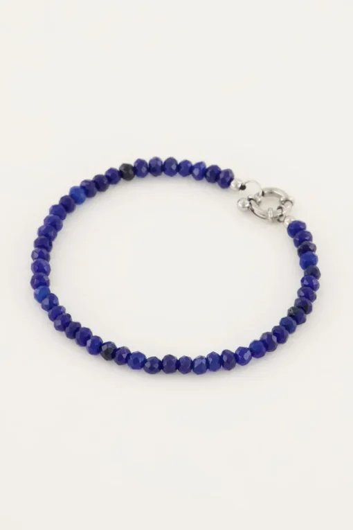 Kralen Armband Met Zilverkleurig Slotje