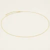 Lange Ketting Met Platte Schakels