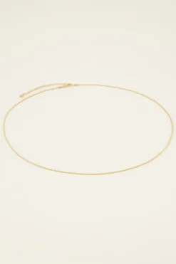 Lange Ketting Met Platte Schakels