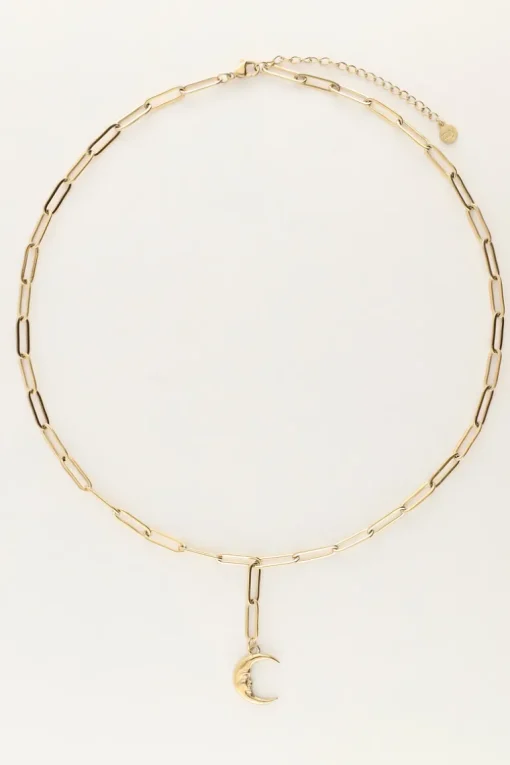 Lange Schakelketting Met Maan