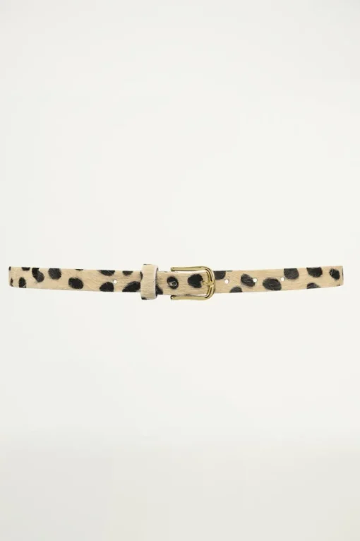Leren Riem Met Cheetah Print