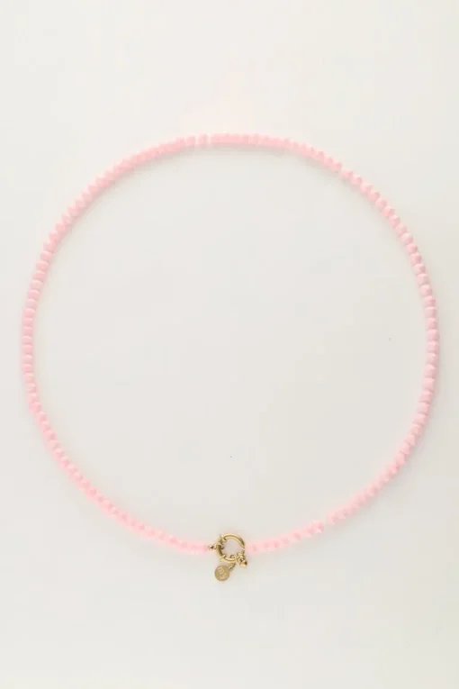 Licht Roze Kralenketting Met Slotje