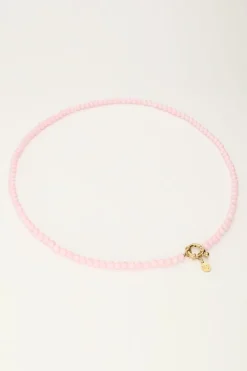 Licht Roze Kralenketting Met Slotje