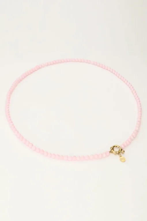 Licht Roze Kralenketting Met Slotje