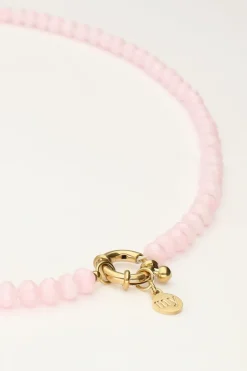 Licht Roze Kralenketting Met Slotje