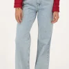 Lichtblauwe Classic Wide Leg Jeans