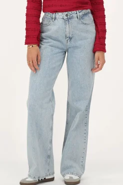 Lichtblauwe Classic Wide Leg Jeans
