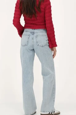 Lichtblauwe Classic Wide Leg Jeans