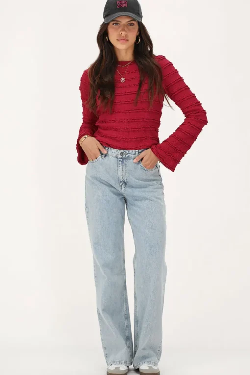 Lichtblauwe Classic Wide Leg Jeans