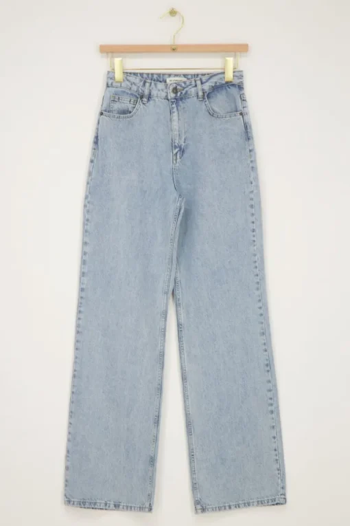 Lichtblauwe Classic Wide Leg Jeans