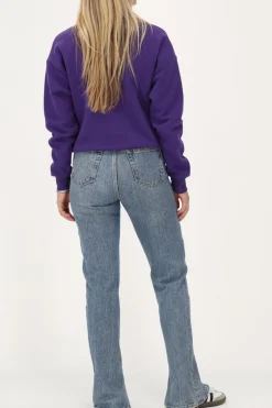 Lichtblauwe Jeans Met Split