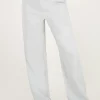 Lichtblauwe Pantalon Met Elastiek