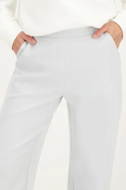 Lichtblauwe Pantalon Met Elastiek
