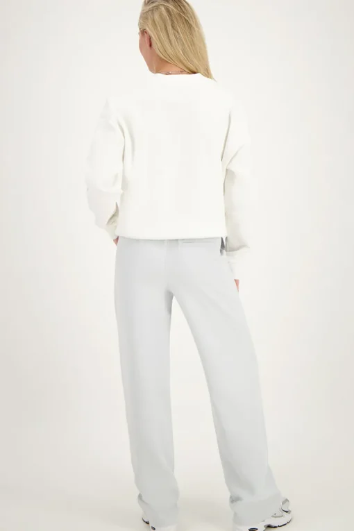Lichtblauwe Pantalon Met Elastiek