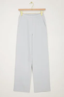 Lichtblauwe Pantalon Met Elastiek
