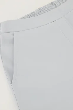 Lichtblauwe Pantalon Met Elastiek