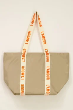 Lichtbruine Shopper L'amour
