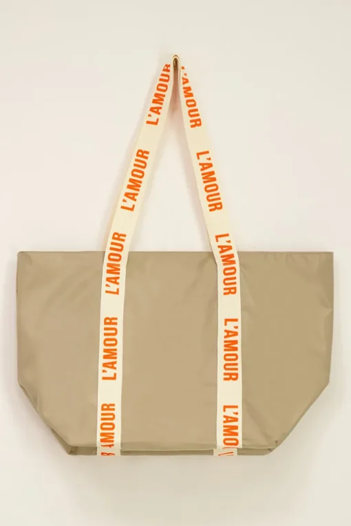 Lichtbruine Shopper L'amour