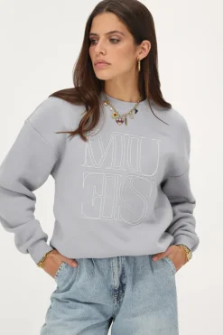Lichtgrijze Sweater "Muse"