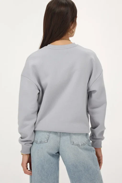 Lichtgrijze Sweater "Muse"