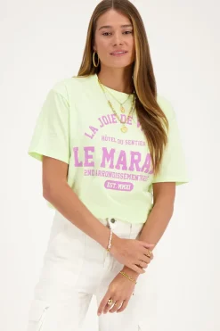 Lichtgroen T-shirt ''Le Marais''