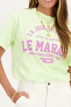 Lichtgroen T-shirt ''Le Marais''
