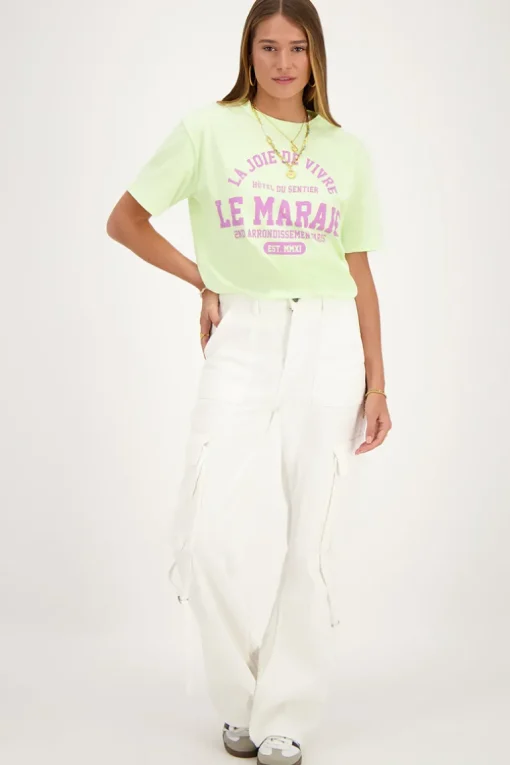 Lichtgroen T-shirt ''Le Marais''