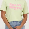 Lichtgroen T-shirt ''Rue St. Honoré''