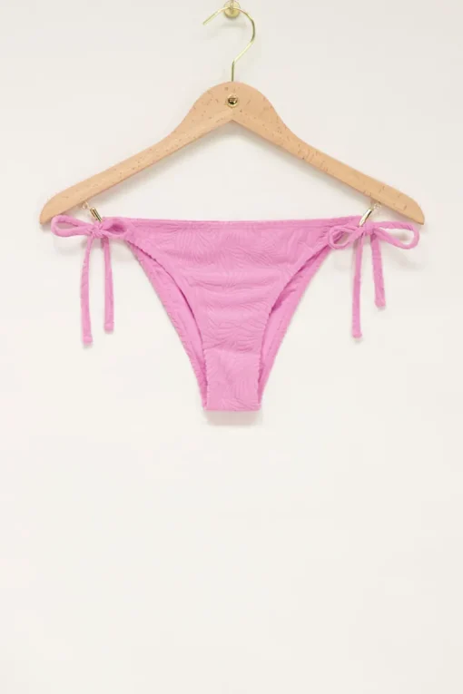 Lichtroze Bikini Broekje Met Structuur