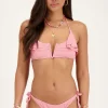 Lichtroze Bikini Broekje Met V-shape & Rib