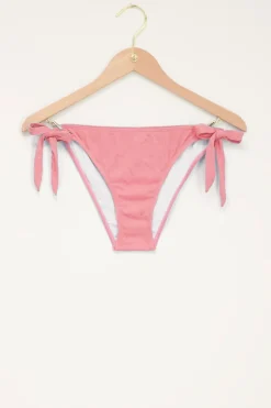 Lichtroze Bikini Broekje Met V-shape & Rib