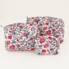 Lichtroze Toilettas Set Met Bloemenprint