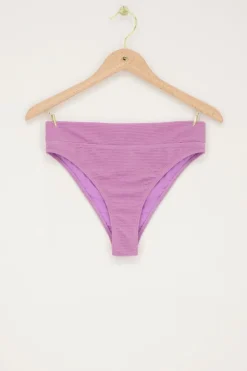 Lila Bikini Broekje Met Lurex High Waist