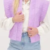 Lila Gewatteerd Gilet