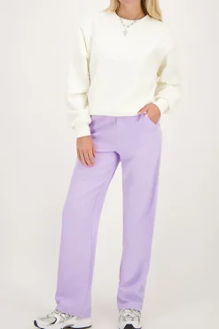 Lila Pantalon Met Elastiek