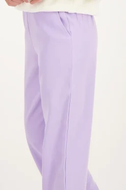 Lila Pantalon Met Elastiek