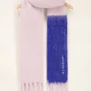 Lila Sjaal Met Blauwe Overloop