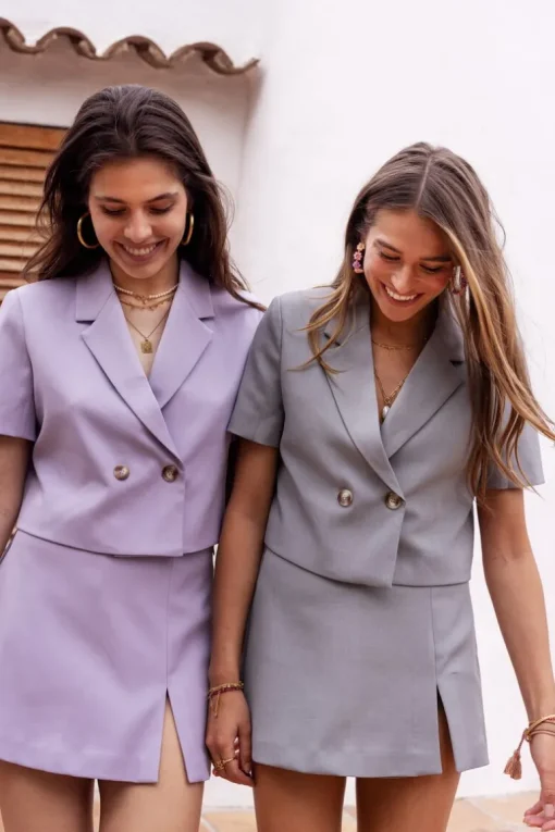Lila Skort Met Mini Split