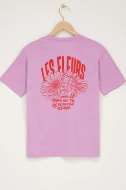 Lila T-shirt ''Les Fleurs''