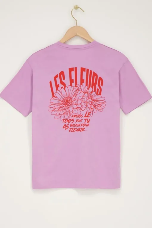 Lila T-shirt ''Les Fleurs''