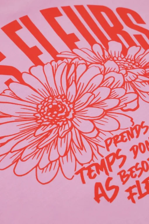 Lila T-shirt ''Les Fleurs''