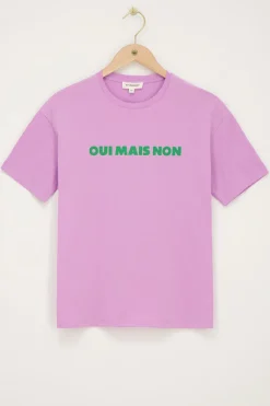 Lila T-shirt ''Oui Mais Non''