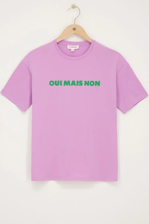 Lila T-shirt ''Oui Mais Non''