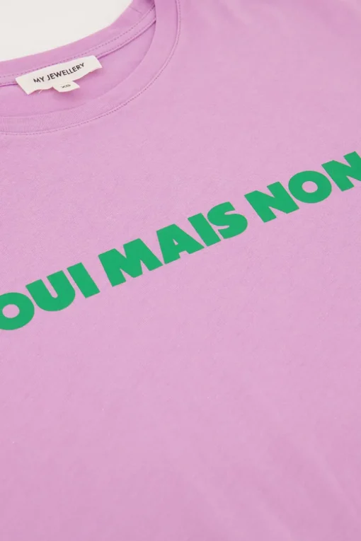 Lila T-shirt ''Oui Mais Non''