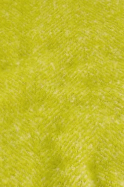 Lime Groene Sjaal Met Gedraaide Franjes