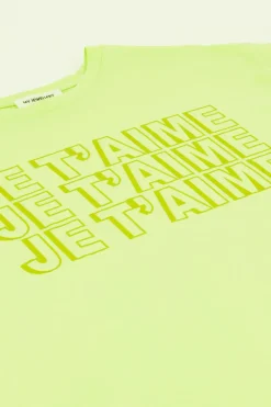 Limegroen T-shirt Je T’aime